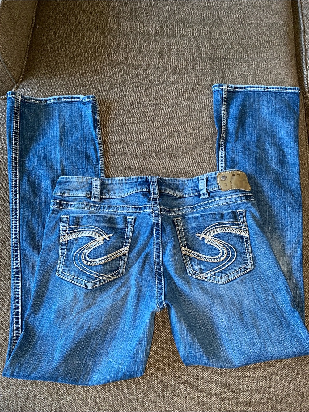 Silver Jeans SUKI 17” Distressed Men’s 33X33